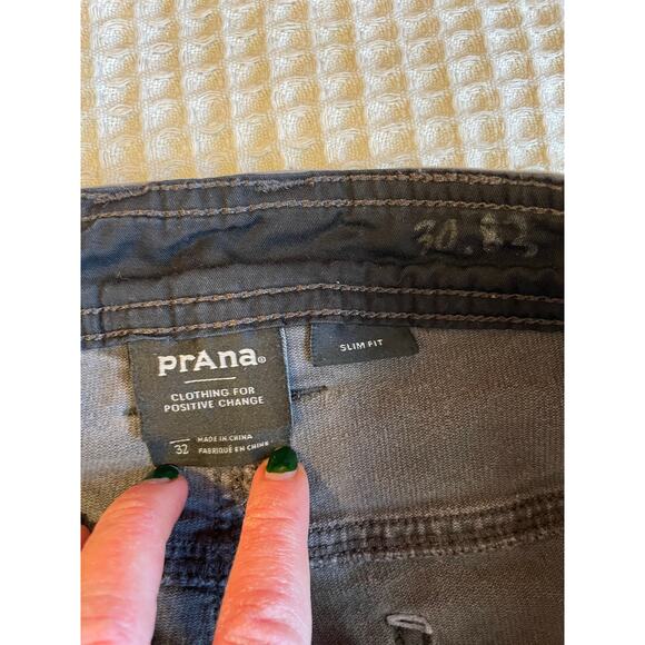 PrAna Men's Sustainer Slim Fit Charcoal Gray Corduroy Straight Leg Pants 36/32 - Picture 7 of 14